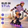 Suotu inline skates, roze/zwart/paars – Inlineskates voor Productafbeelding-voorbeeld 2