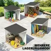 Outsunny Metall Gerätehaus 2,81m² 154x206,5x181 cm Produktbild-Vorschau 9