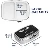 kwmobile 2x Edelstahl Tablettenbox mit 2 Fächern - 5,5 x 4 Produktbild-Vorschau 6