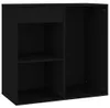 vidaXL Kosmetická skříňka černá 80x40x75 cm Dřevěný Náhled obrázku produktu 1