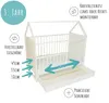 Babybett mit Schublade Gitterbett Kinderbett Hausbett Produktbild-Vorschau 5
