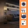 Stojací lampa Relaxdays s policí, rozměry: 180 x 30 cm, Náhled obrázku produktu 5