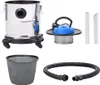 vidaXL Aschesauger mit HEPA-Filter 1200W 20 L Edelstahl Produktbild-Vorschau 1