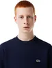 A close-up studio shot of a man wearing a navy blue Lacoste sweatshirt. Anteprima dell’immagine prodotto