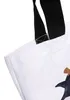 Mr. & Mrs. Panda Tote Bag Orca Zylinder - Weiß - Geschenk, Produktbild-Vorschau 3