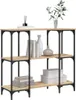 vidaXL Konzolový stolek Sonoma dub 102x35x90 cm výrobek z Náhled obrázku produktu 3