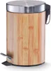 Zeller Treteimer, 3 ltr., Bamboodekor, Metall Ø17x26 Produktbild-Vorschau 1