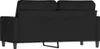 vidaXL 2-Sitzer-Sofa Schwarz 140 cm Samt Produktbild-Vorschau 4