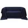 vidaXL Micro-Suede Sofaüberwurf Tagesdecke Marineblau 140 x Produktbild-Vorschau 2