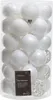 Ornamenti natalizi in plastica 6cm set di 37 - bianco Anteprima dell’immagine prodotto 2