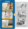A collage comparing a branded child's step stool with generic alternatives, highlighting features like safety grips, adjustable height, and foldability. Produktbild-Vorschau