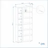 KOMTO Bücherregal 80 cm breit, Anthrazit, Bücherregal mit 6 Produktbild-Vorschau 4