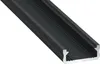 LED Aluminium Profil Leiste Schwarz | Typ D | Mit Endkappe Produktbild-Vorschau 1