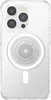 A clear iPhone case with a PopGrip MagSafe attachment on the back. Produktbild-Vorschau
