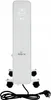 A white electric oil-filled radiator with wheels and a power cord. Produktbild-Vorschau