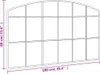 vidaXL Lustro ścienne czarne 100x60 cm Krzywe żelazko Podgląd zdjęcia produktu 7