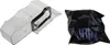 A clear plastic water tank and a black packaged anti-scale cartridge are shown against a white background. Produktbild-Vorschau