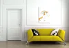 Wallario Premium Leinwandbild Weißes Einhorn vor einem Produktbild-Vorschau 3