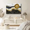 Opviq, 70100CS-046, Nachbildungative Leinwand-Wanduhr, Produktbild-Vorschau 1