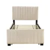 Letto imbottito Flieks 90x190cm con letto estraibile, letto Anteprima dell’immagine prodotto 5