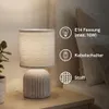 Nachttischlampe E14 Stoffschirm Tischlampe Kabelschalter Produktbild-Vorschau 2