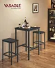 VASAGLE Stehtisch, quadratischer Stehtisch, Stahlgestell, Produktbild-Vorschau 4