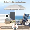 Sekey Sonnenschirm Rund Ø160cm Gartenschirm UV Schutz 50+ Produktbild-Vorschau 6