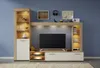 trendteam Wohnen Wohnwand Logo Eiche Sägerau hell 240 x 185 Produktbild-Vorschau 4
