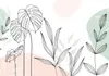 Vlies Fototapete - Leaves in Pastels 400x280 cm Blätter Produktbild-Vorschau 6