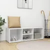 vidaXL Schuhbank Weiß 102x35x35 cm Holzwerkstoff Produktbild-Vorschau 10
