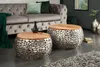 riess-ambiente Lot de 2 tables basses rondes STONE MOSAIC Voir les images du produit 2
