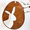 Edelrost Ostereier Deko Set "Frohe Ostern" zum hängen | Produktbild-Vorschau 4