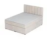 Boxspringbett ROCK 160x200 Velour Creme H3 Produktbild-Vorschau 4