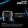 Schonhammerkopf SIMPLEX Kopf-Ø 50mm Gum.schwarz Produktbild-Vorschau 9