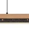 LED Hängeleuchte, Holz, Alu, opal, schwarz, L 120 cm Produktbild-Vorschau 6