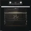 A front view of a black Gorenje oven with a silver handle and a digital display. Produktbild-Vorschau