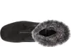 A top-down view of a black boot with gray fur trim. Náhľad obrázku produktu