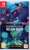 The image is the cover art for the Nintendo Switch game "Subnautica + Subnautica Below Zero". It features characters and creatures from the game in an underwater environment. Produktbild-Vorschau