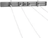 A close-up view of a retractable clothesline mounted on a wall, with four white lines extending downwards. Voir les images du produit