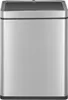 A studio shot of a stainless steel trash can. Produktbild-Vorschau