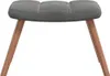 vidaXL Poltrona relax con sgabello in velluto grigio scuro Anteprima dell’immagine prodotto 6