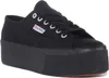 A single black platform sneaker shown from a three-quarter side view against a white background. Anteprima dell’immagine prodotto
