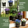 4er Set Hängetöpfe Balkon mit Drainageloch, Blumentopf Produktbild-Vorschau 5
