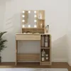 vidaXL Schminktisch mit LED Sonoma-Eiche 86,5x35x136 cm -  Produktbild-Vorschau 11