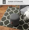 HOMCOM Tabouret, repose-pieds, tabouret rembourré rond, Voir les images du produit 4