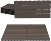 Jayseuw 60x30cm WPC piastrella patio, 5mq balcone Anteprima dell’immagine prodotto 9