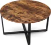 holz4home® Couchtisch Indie I Runder Wohnzimmertisch Ø88cm Produktbild-Vorschau 1