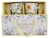 DUO 2er-Set Becher PANSY mit Fuß, 340 ml, New Bone China Produktbild-Vorschau 4