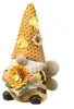 LED Solar Gartenzwerg Biene mit Blume - Gartenfigur - warmweiße LED - Lichtsensor - H: 17,5cm Produktbild-Vorschau