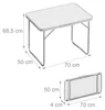 Relaxdays Campingtisch, faltbarer Beistelltisch, HBT 68,5 x Produktbild-Vorschau 4